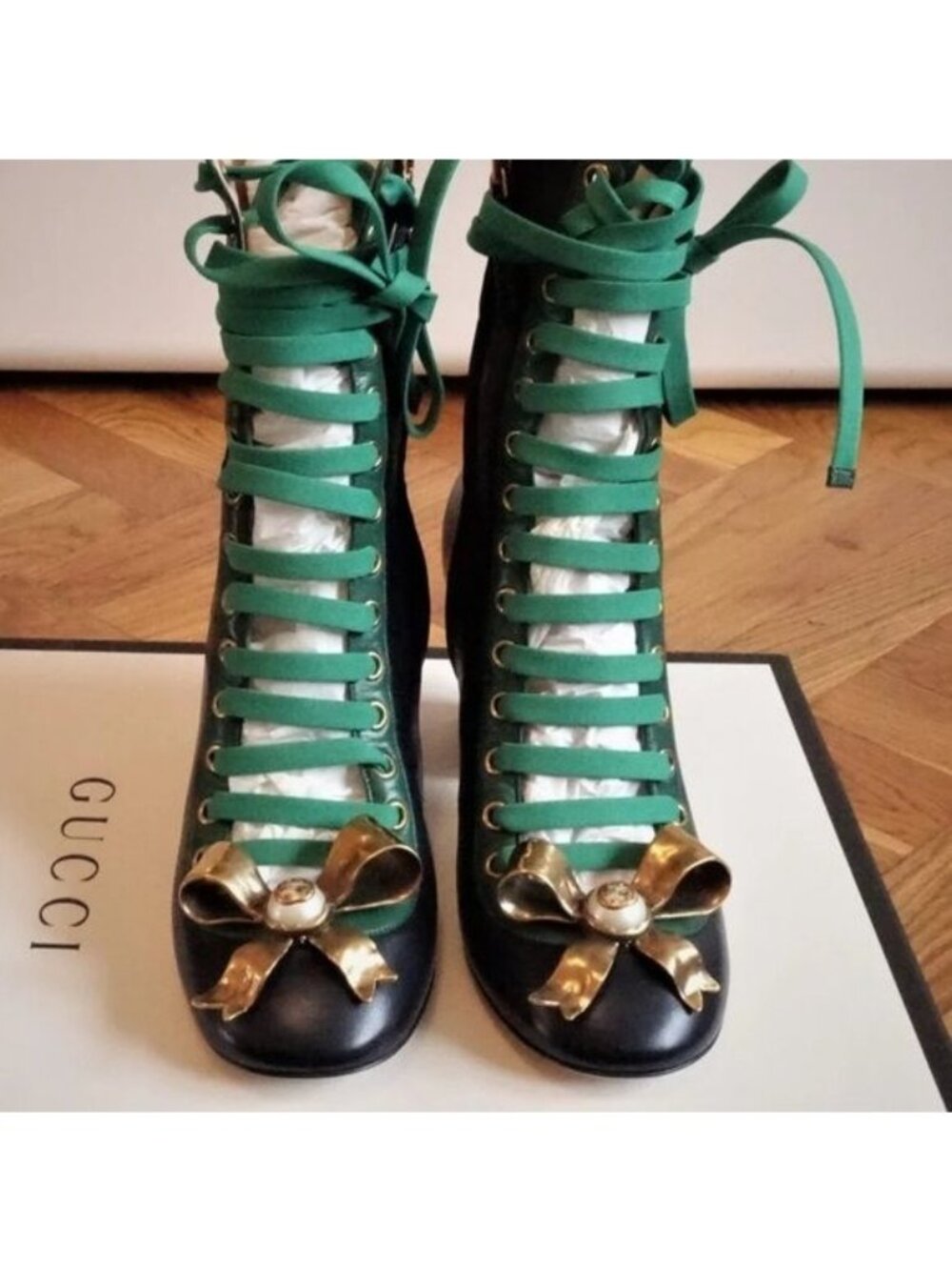 RUNWAY SUPER RARTE GUCCI BOOTS SIZE 38.5 IT, 7.5 or 8 US - Picture 13 of 16
